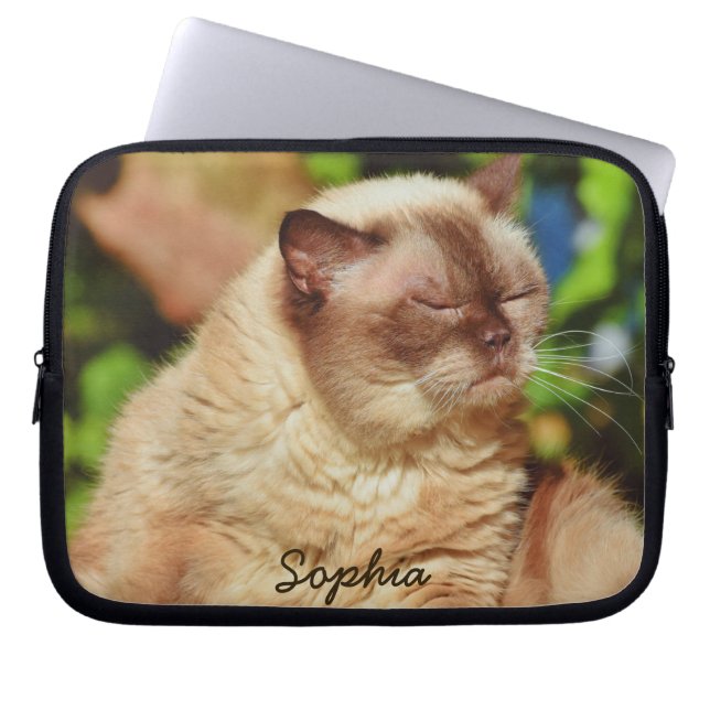 Capa Para Notebook Gato Sonolento Engraçado Para Adolescentes De Gati (Frente)