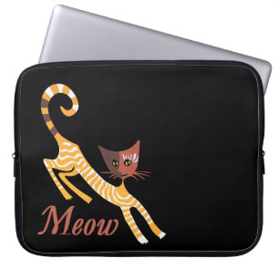 Capa Para Notebook Gato vermelho engraçado