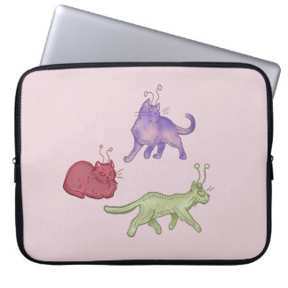 Capa Para Notebook Gatos Alienígenas Gato Espacial Caprichoso Diverti