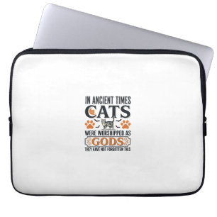 Capa Para Notebook Gatos Antigos Engraçados Adorados Como Deuses Cami