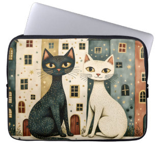 Capa Para Notebook Gatos Artísticos 