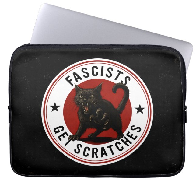 Capa Para Notebook Gatos Contra Fascistas (Frente)