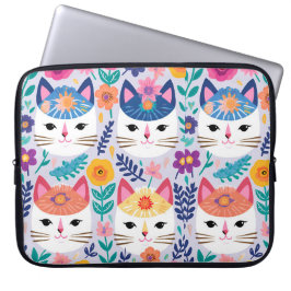 Capa Para Notebook Gatos E Flores