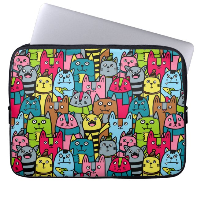 Capa Para Notebook Gatos e gatinhos (Frente)