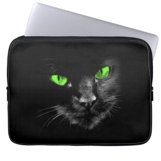 Capa Para Notebook Gatos Pretos Reinam - Olhos Verdes