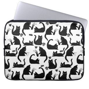 Capa Para Notebook Gatos Ruins A Trancar Coisas