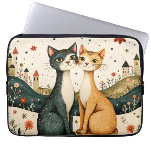 Capa Para Notebook Gatos Sonhadores