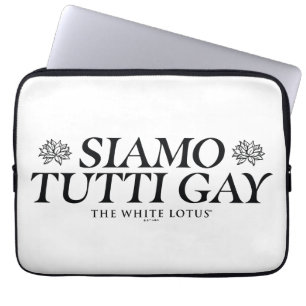 Capa Para Notebook Gay Siamo Tutti - O Lotus Branco