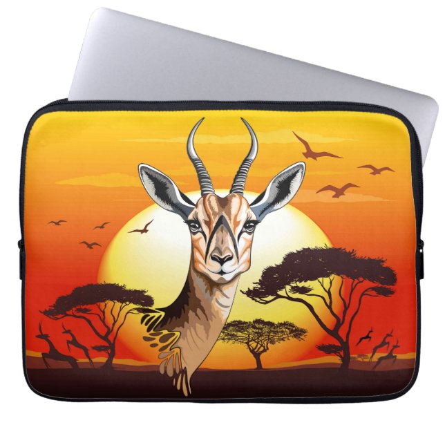 Capa Para Notebook Gazelle African Antelope Wild Animal (Frente)