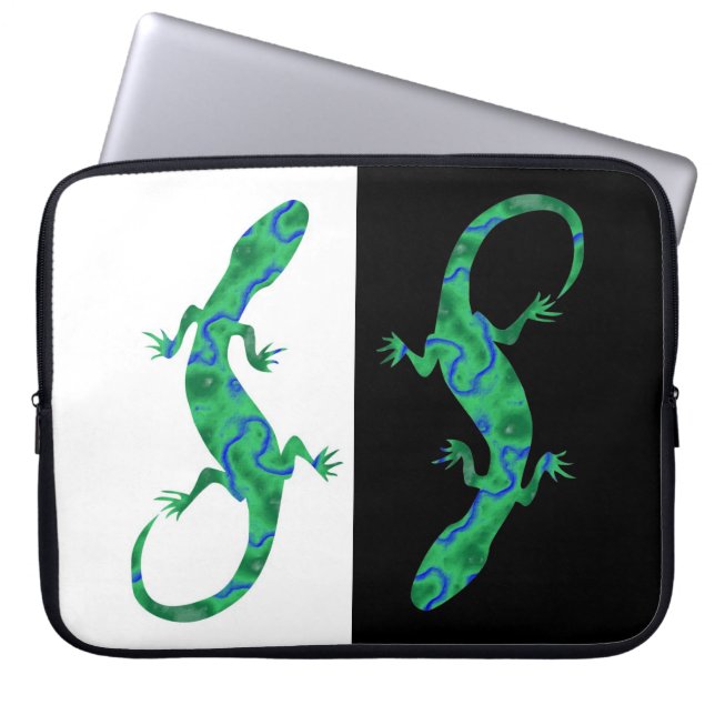 Capa Para Notebook Gecko Verde (Frente)