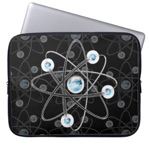 Capa Para Notebook Geek de Ciência - Símbolo Atom Bolsa de laptop