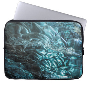 Capa Para Notebook Gelo azul de uma caverna de gelo, Islândia