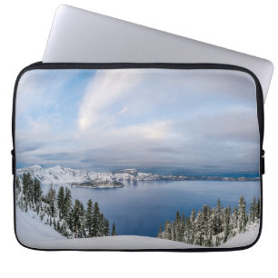 Capa Para Notebook Gelo e neve Crater Lake Oregon