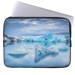 Capa Para Notebook Gelo e neve Jokulsarlon Lagoon, Islândia