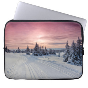 Capa Para Notebook Gelo e neve Lillehammer, Noruega