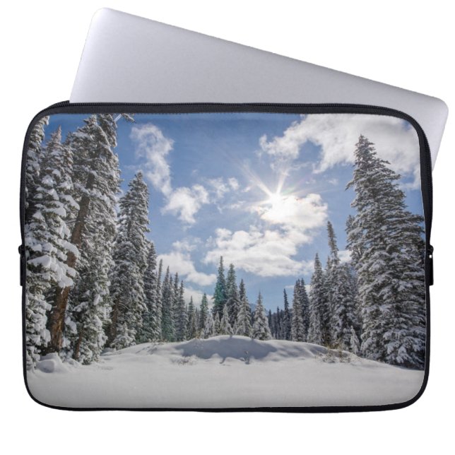 Capa Para Notebook Gelo e neve | Sunrise Winter Snow Alberta, Canadá (Frente)