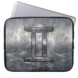 Capa Para Notebook Gemini Zodiac - Sinal de Grunge - Estilo em Descan
