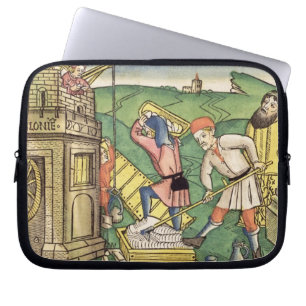 Capa Para Notebook Génese 11 1-9 que constroem a torre de Babel, de 