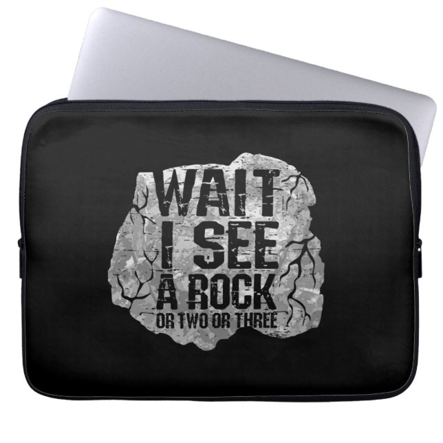 Capa Para Notebook Geologia - Espere, Eu Vejo Uma Pedra (Frente)