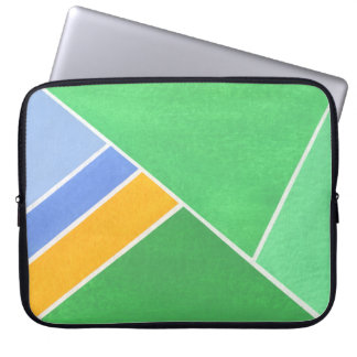Capa Para Notebook Geometria Verde