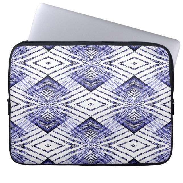 Capa Para Notebook Geometricamente Azul...... (Frente)