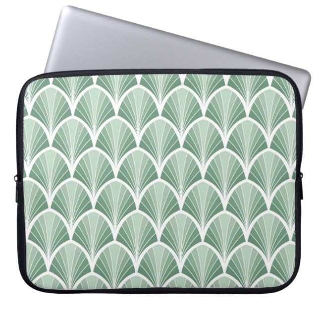 Capa Para Notebook Geométrico Clássico: Estilo sem Costura Art Deco (Frente)