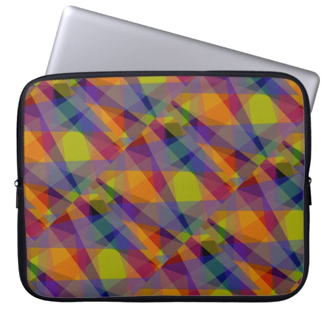 Capa Para Notebook Geométrico Escuro - Capinha de Laptop (Frente)