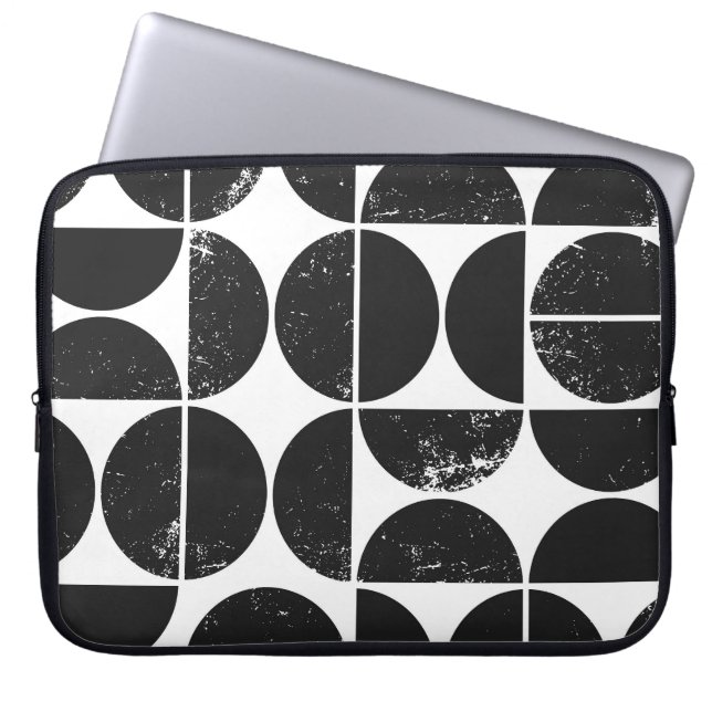 Capa Para Notebook Geométrico minimalista: semicírculos escandinavos. (Frente)