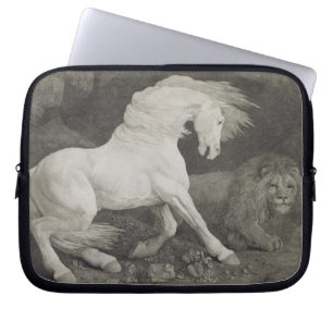 Capa Para Notebook George Stubbs   que um cavalo Affrighted por um