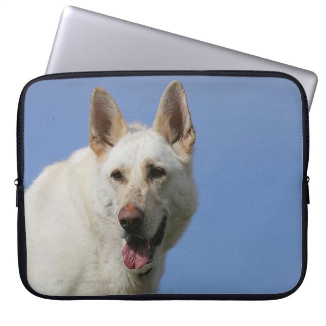 Capa Para Notebook German shepherd branco (Frente)