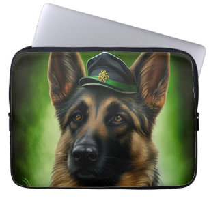 Capa Para Notebook German shepherd Cachorro na Rua.