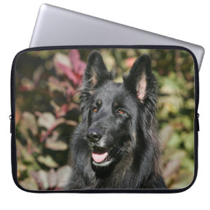 Capa Para Notebook German shepherd de cabelos compridos preto