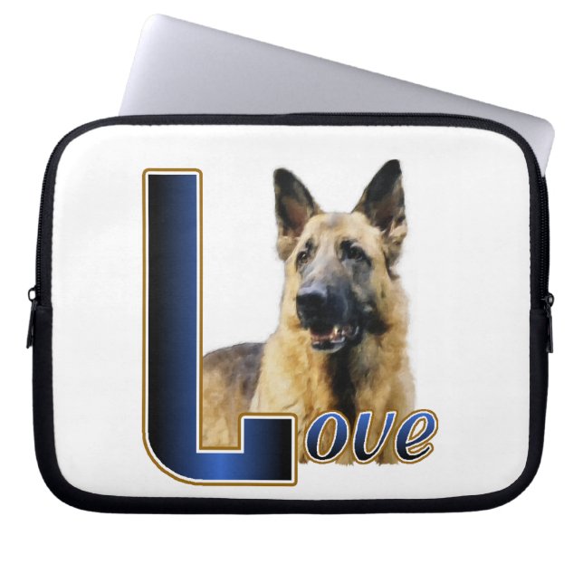 Capa Para Notebook German shepherd Love (Frente)