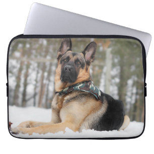 Capa Para Notebook German shepherd Na Neve