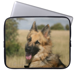 Capa Para Notebook German shepherd que cola a língua para fora