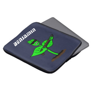 Capa Para Notebook Germinador cyborg planta engraçada desenho animado