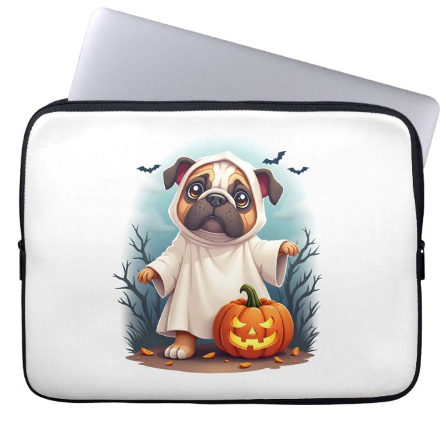 Capa Para Notebook Ghost Bulldog Boo (Frente)