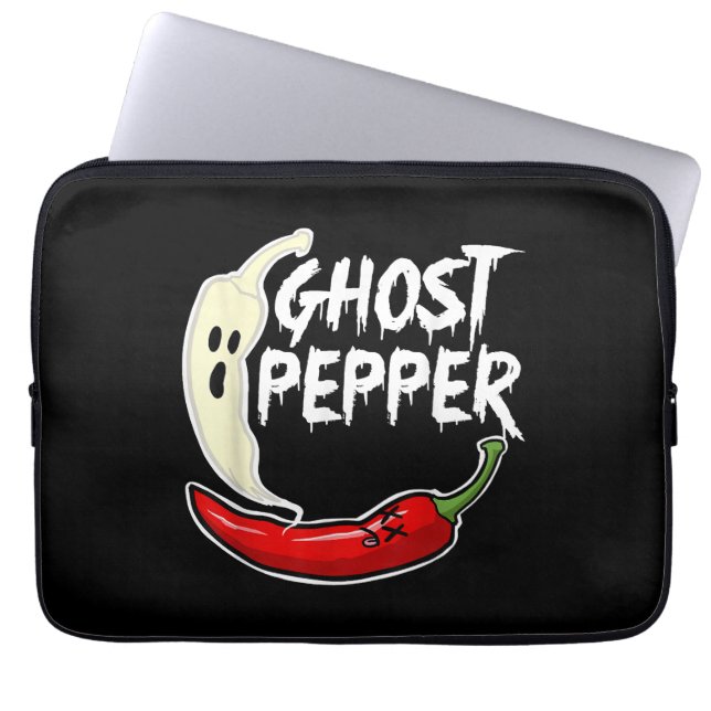 Capa Para Notebook Ghost Pepper Funny Spicy Hot Halloween Peppe (Frente)