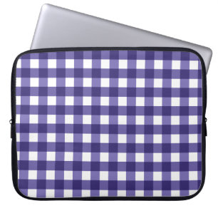 Capa Para Notebook Gingham azul marinho