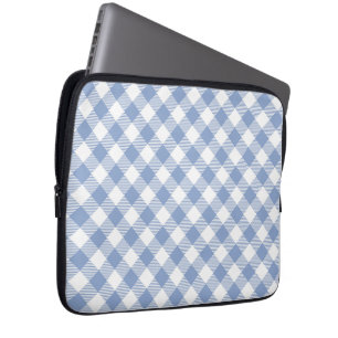 Capa Para Notebook Gingham Clássico Azul Verificado
