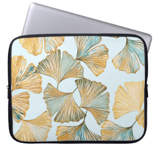 Capa Para Notebook Gingko deixa aquarela padrão sem costura