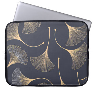 Capa Para Notebook Ginkgo deixa um padrão floral sem costura