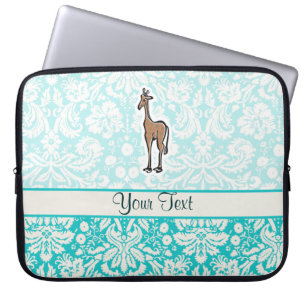 Capa Para Notebook Girafa bonito; Cerceta