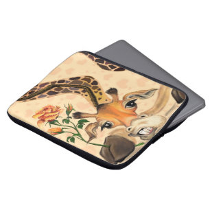 Capa Para Notebook Girafa Romântica - Cavalheiro - Engraçado