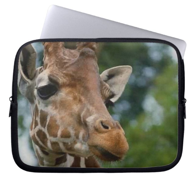 Capa Para Notebook Giraffe Amantes da vida selvagem (Frente)