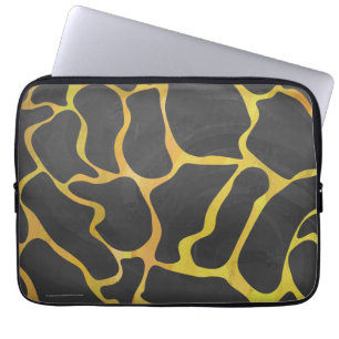 Capa Para Notebook Giraffe Black and Yellow Impressão