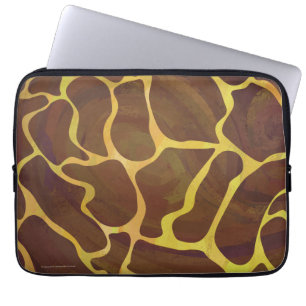 Capa Para Notebook Giraffe Brown e Impressão Amarelo