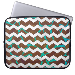 Capa Para Notebook Giraffe Brown e Teal Impressão