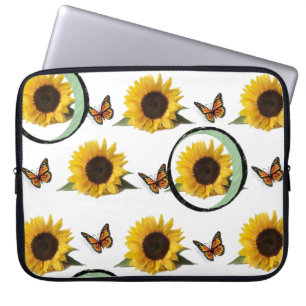 Capa Para Notebook Girassol floral da bolsa de laptop