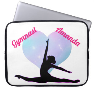 Capa Para Notebook Girls Gymnastics Personalizado Rosa Quente / Branc